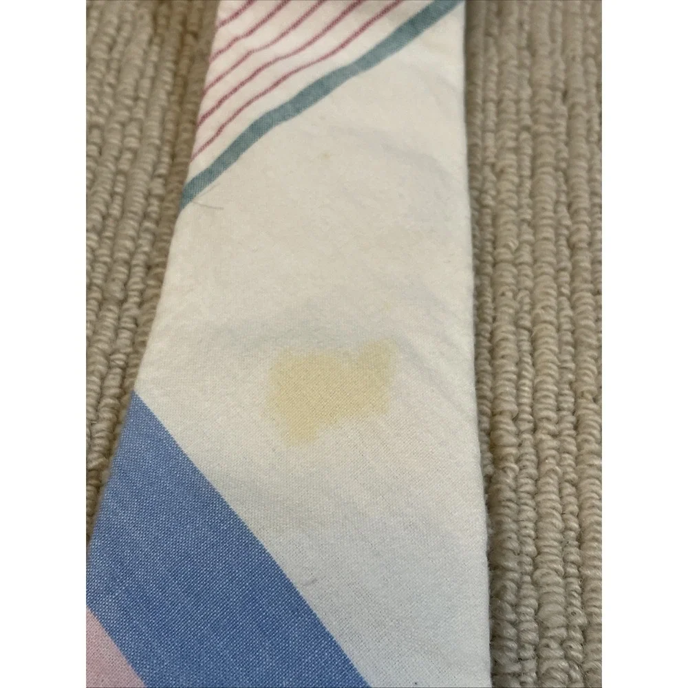 Polo Ralph Lauren Boy's Vtg Tie Multicolor Plaid Pony Logo Cotton Hand Made